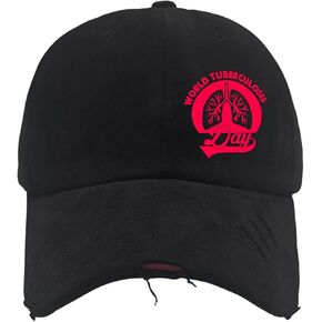 World Tuberculosis Day Hat for Men Washed Distressed Baseball Cap Aesthetic Washed Ball Caps Quick Dry in Kuwait