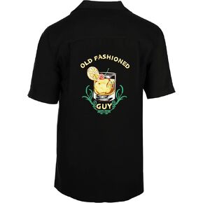 Weekender Men's Hawaiian Embroidery Shirt -Old Fashioned Guy in Kuwait