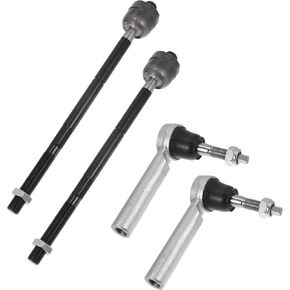 X AUTOHAUX 4pcs Front Inner Outer Tie Rod Ends Kit Suspension Steering Tie Rod End for Chevrolet Silverado 1500 Suburban Tahoe Drag Link No.ES800948/EV800938 in Kuwait