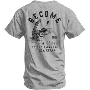 Combat Iron Men's Graphic T-Shirt | Become a Threat to The Darkness | Athletic Fit, Tagless Comfort in Saudi Arabia