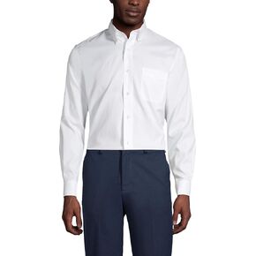 Lands' End School Uniform Men's Long Sleeve No Iron Pinpoint Dress Shirt in Saudi Arabia