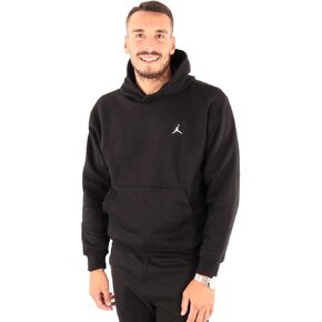 Men's Essential Fleeve Pullover Hoodie Kangaroo Pocket DQ7466 Grey (Large) in Kuwait