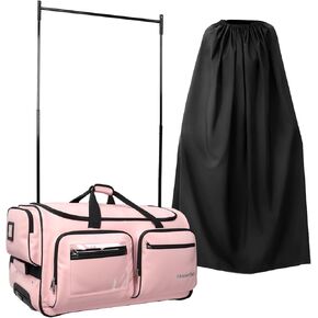 Fanwoli 23" Dance Bag with Garment Rack and Privacy Cover | Ultra-Light Collection | More Lightweight & Wear-Resistant | Ideal Competition Duffle Bag for Dancers Livestreamer Athletes in Kuwait