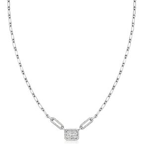 روس سايمونز 0.50 CT. T.W. قلادة الكتلة الماس في الفضة الإسترليني in Kuwait