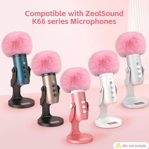 ZealSound Blue Yeti Sticker Bling Glitter,Rhinestone Crystal Diamond Sticker Bling DIY Decoration,Shiny Skin Screen Shild Cover Compatible with Blue Yeti and Yeti Pro Microphones Microphone(Rose Pink) in Kuwait