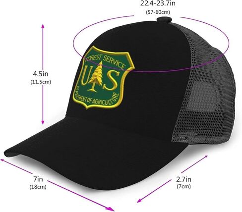 United States Forest Service Baseball Cap Adjustable Mesh Trucker Hat in Saudi Arabia