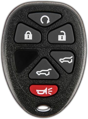 KeylessOption Key Fob Replacement for 2007 2008 2009 2010 2011 2012 2013 2014 Cadillac Escalade Chevrolet Chevy Suburban Tahoe GMC Yukon Remote, 6-Button 15913427, Locksmith Required 2011+ in Saudi Arabia