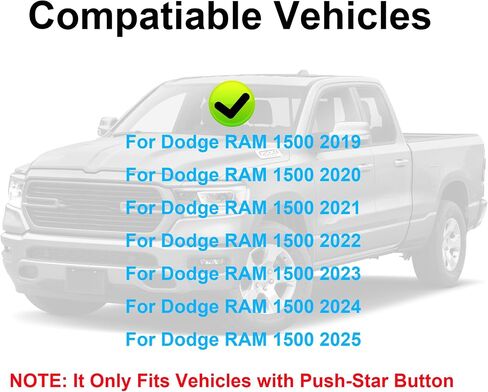 المفتاح الذكي لـ Dodge RAM 1500 2019-2020 Yikebalog 5 القرب القرب مفتاح التحكم عن بُعد FOB FOB FOR DODGE RAM 1500 2019-2020 OHT-4882056 in Saudi Arabia