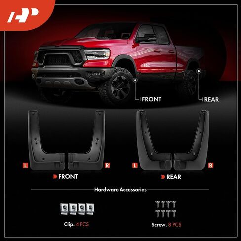 A-Premium Set of 4PCS Mud Flaps Splash Guards Mudguards Mudflaps with Hardware Kits Accessory Compatible with Kia Sportage 2019 2020 2021 2022 Sport Utility, Front & Rear (Driver and Passenger Side) in Saudi Arabia