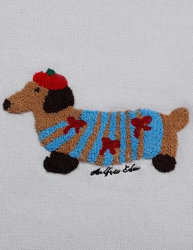 Aelfric Eden Cartoon Dog Sweater Casual Soft Baggy Knit Pullover Sweaters Long Sleeve Crewneck Tops 2025 Trendy Outfits in Saudi Arabia