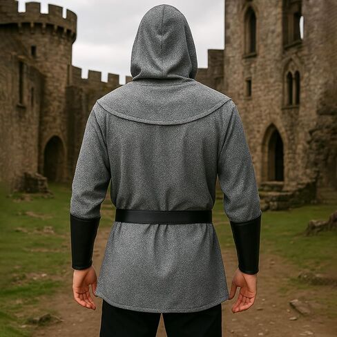 Renaissance Chain Mail Armor Tunic Shirt Medieval Knight Costume Set in Saudi Arabia