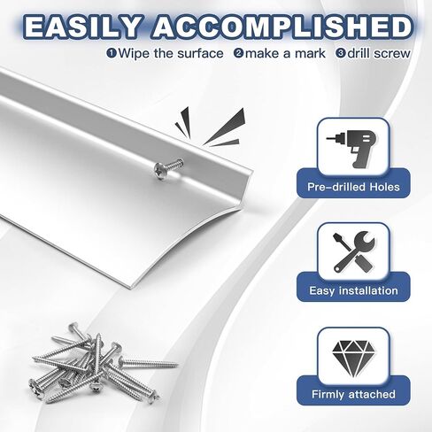 Silvery Door Rain Drip Guard Anodized Aluminum Door Rain Deflector for Door and Window Easy to Install Door Drip Cap Rain Diverter Over Door- 2Pcs 40Inch in Kuwait