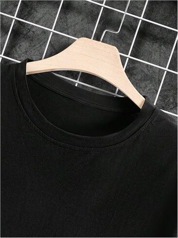 GORGLITTER Men's Round Neck Vintage Graphic T-Shirt Short Sleeve Casual Loose Tee Top in Saudi Arabia