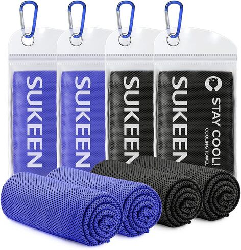 Sukeen Cooling Towel,Instant Evaporative Cooling for Sports,Yoga,Golf,Gym,Neck,Workout and More(40"x 12") in Saudi Arabia