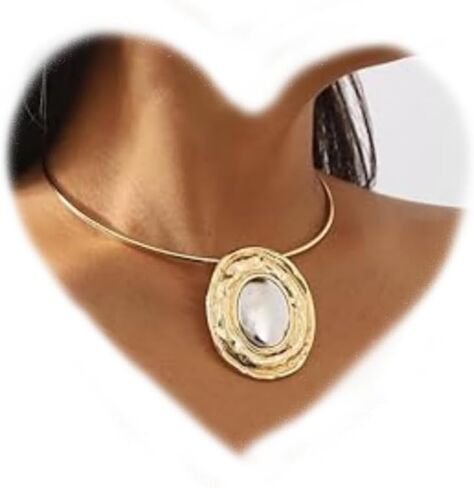 قلادة قلادة بيضاوية وأقراط تعيين أزرار زر لؤلؤة هندسية. in Kuwait