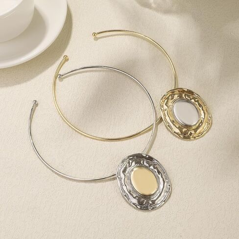 قلادة قلادة بيضاوية وأقراط تعيين أزرار زر لؤلؤة هندسية. in Kuwait