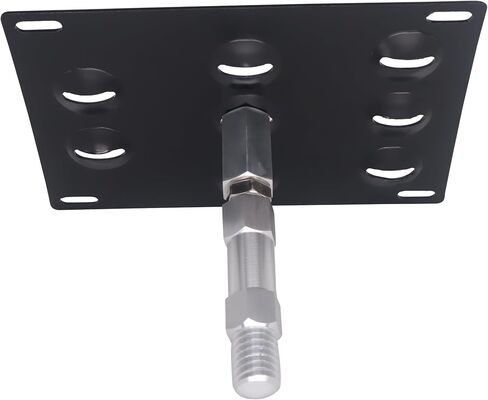 HiSport License Plate Holder Front Bumper Compatible with BMW F30 Sedan/F31 Wagon 3 Series F32 F33 F36 4 Series F10 F11 G30 G31 5 Series E84 X1, No Drill Relocator Hole Adapter Support Holder in Saudi Arabia