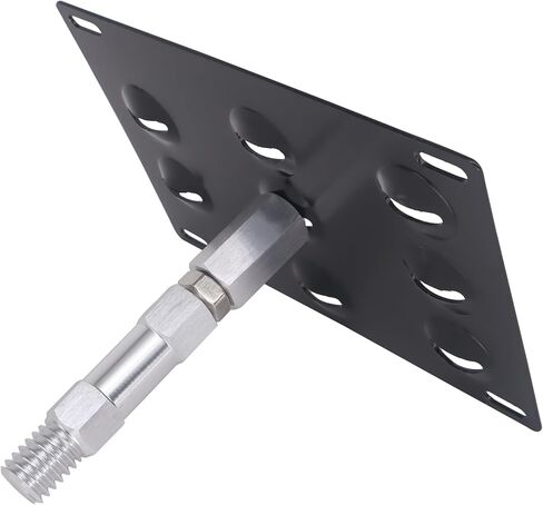 HiSport License Plate Holder Front Bumper Compatible with BMW F30 Sedan/F31 Wagon 3 Series F32 F33 F36 4 Series F10 F11 G30 G31 5 Series E84 X1, No Drill Relocator Hole Adapter Support Holder in Saudi Arabia