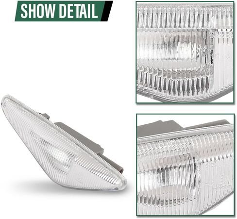 Grand Orange LED Side Marker Light Light Light Light Side Lens Clear Clear Clear متوافق مع BMW X5 E70 2007-2014 ، FIT X3 F25 2011-2015 ، FIT X6 E71 2008-2014 63137171008 in Kuwait