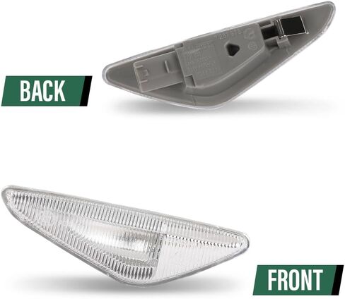 Grand Orange LED Side Marker Light Light Light Light Side Lens Clear Clear Clear متوافق مع BMW X5 E70 2007-2014 ، FIT X3 F25 2011-2015 ، FIT X6 E71 2008-2014 63137171008 in Kuwait