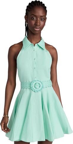Women's Short Dress with Buckle Belt in Kuwait