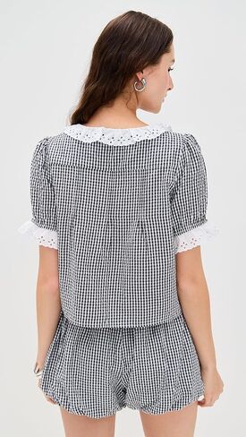 Wayf Women's Maggie Short Sleeve Top in Saudi Arabia