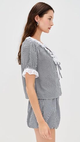 Wayf Women's Maggie Short Sleeve Top in Saudi Arabia