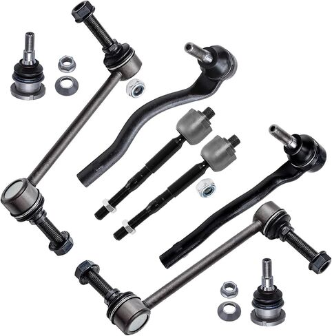 Detroit Axle - 8pc مجموعة التعليق الأمامي لـ Mercedes -Benz GL320 GL350 ML320 ML350 ML450 GL450 ML500 GL550 ML550 ، ML63 AMG ، 4 RODS الداخلية والخارجية 2 من شريط التدوير 2 بديل للمفاصل السفلية 2 in Saudi Arabia