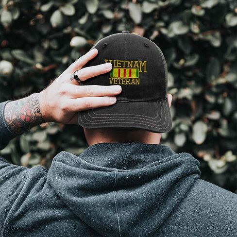 Richardson Soft Mesh Cap Hat Embroidered Vietnam Veteran A Embroidery Trucker Hats for Men & Women Cotton in Saudi Arabia