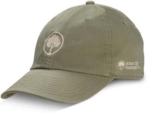 Arbor Day Foundation Cap Baseball Cap ، Olive Green Cotton ، شعار شجرة مطرزة in Kuwait