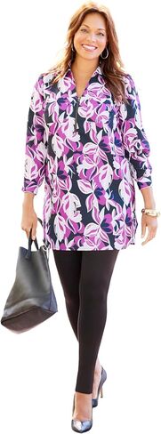 Catherines نساء زائد الحجم preezeway half-zip تونك in Kuwait