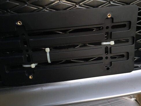 Front Bumper License Plate Tag Holder Mount Mounting Relocator Adapter Kit Bracket for Land Rover (All Models) Quantity Discount(9.95$ to 6.50$)(Each with 2 Screws+4 Bolts & 4 Built in Nuts) (1) in Saudi Arabia