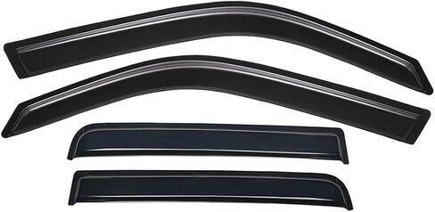 Lightronic Extra Date Outso Mount Auto Vent Window Revor ، يناسب 2002-2009 شيفروليه تريل بليزر ، واقي أمطار حماية للأشعة فوق البنفسجية ، وينفصل الرياح الأصلي ، وتثبيت غير محفوظ ، والدخان الداكن ، و 4-PCS in Saudi Arabia