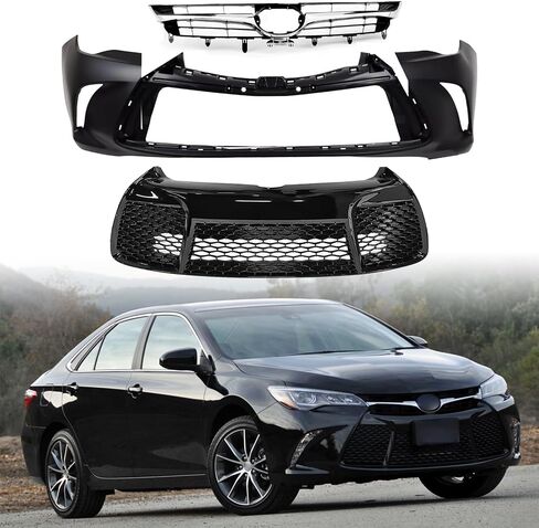 غلاف المصد الأمامي و Appert + Lower Grille Grille Assembly For لعام 2015 2015 2017 Toyota Camry Se Xse بديل لـ TO1000409 ، TO1200387 ، TO1036156 in Kuwait