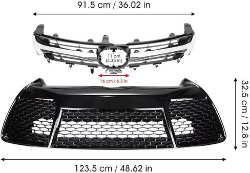 غلاف المصد الأمامي و Appert + Lower Grille Grille Assembly For لعام 2015 2015 2017 Toyota Camry Se Xse بديل لـ TO1000409 ، TO1200387 ، TO1036156 in Kuwait
