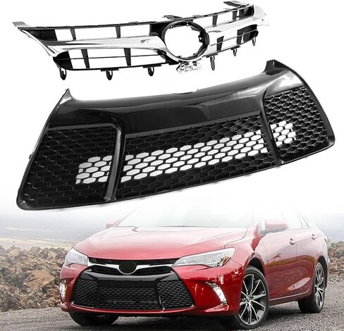 غلاف المصد الأمامي و Appert + Lower Grille Grille Assembly For لعام 2015 2015 2017 Toyota Camry Se Xse بديل لـ TO1000409 ، TO1200387 ، TO1036156 in Kuwait