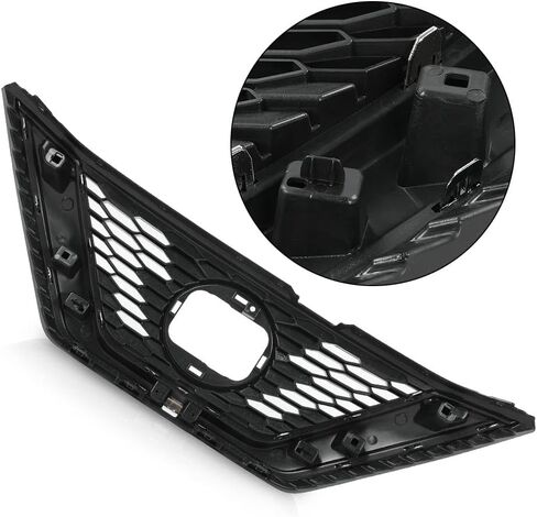 G-PLUS Front Bumper Upper Grille w/Insert Compatible with Nissan Sentra SR 2013-2015 Chrome Shell Grill Inserts 623103RM0A NI1200253 in Saudi Arabia