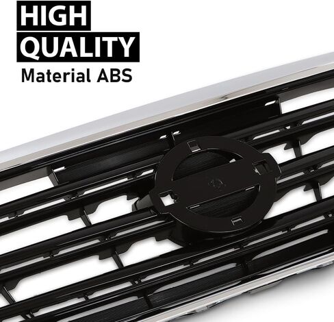 G-PLUS Front Bumper Upper Grille w/Insert Compatible with Nissan Sentra SR 2013-2015 Chrome Shell Grill Inserts 623103RM0A NI1200253 in Saudi Arabia