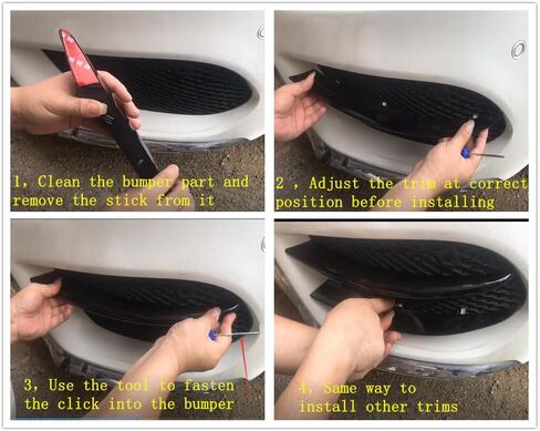 Car Front Air Vent Cover Trim For Mercedes Benz C-Class Sport W205 C43 C63 AMG C180 C200 C250 C260 C300 2015-2018 in Saudi Arabia