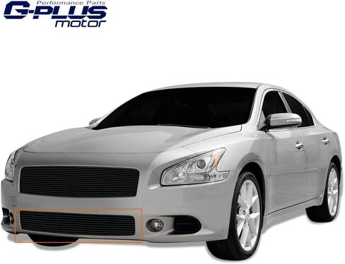 G-PLUS Front Bumper Upper Grille w/Insert Compatible with Nissan Sentra SR 2013-2015 Chrome Shell Grill Inserts 623103RM0A NI1200253 in Saudi Arabia