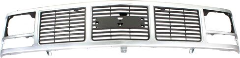 Garage-Pro Grille Assembly - Compatible with 1992-1993 GMC Yukon, Fits 1988-1993 GMC C1500, K1500, C2500, K2500, C3500, K3500 - Silver in Saudi Arabia