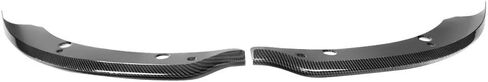 IKON MOTORSPORTS, Front Bumper Lip Protector Compatible with 2015-2023 Dodge Charger Scat Pack SRT, Carbon Fiber Print Air Chin Dam Lower Lip Guard Protector Left Right Side Pair in Kuwait