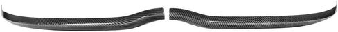 IKON MOTORSPORTS, Front Bumper Lip Protector Compatible with 2015-2023 Dodge Charger Scat Pack SRT, Carbon Fiber Print Air Chin Dam Lower Lip Guard Protector Left Right Side Pair in Kuwait