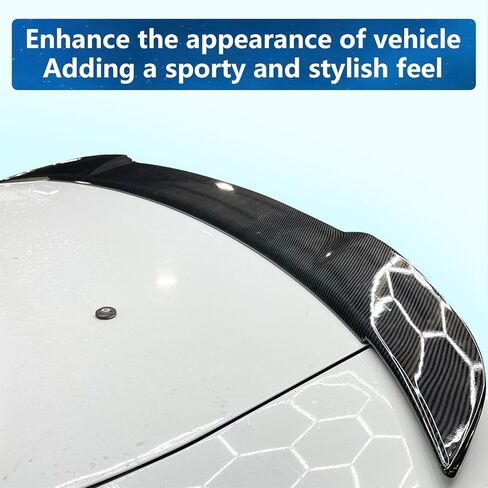 WildWell Rear Trunk Spoiler for 2015-2024 Dodge Charger SXT SRT Hellcat SE Daytona RT GT Pursuit ScatPack, Charger Rear Spoiler Hellcat Style Ducktail Wing Matte Black in Kuwait