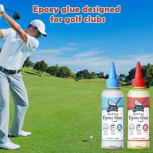 Quickly Cure Golf Club Epoxy 8.8oz, Quick Cure Transparent Durable Golf Epoxy, Golf Shaft Epoxy Used to Repair All Golf Clubs, Golf Heads, Drivers, Putters and Irons in Saudi Arabia