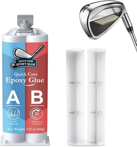 Quickly Cure Golf Club Epoxy 8.8oz, Quick Cure Transparent Durable Golf Epoxy, Golf Shaft Epoxy Used to Repair All Golf Clubs, Golf Heads, Drivers, Putters and Irons in Saudi Arabia