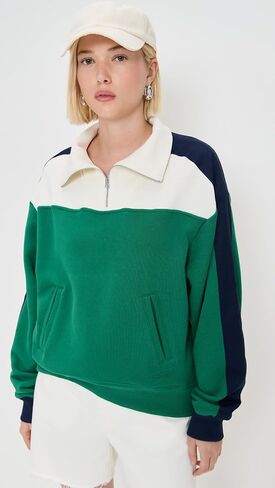 Rag & Bone Women's Terry Sport Block Half Zip in Saudi Arabia