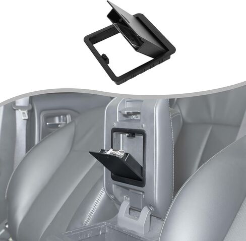 صندوق التخزين المخفي للذراعين لـ M-itsubishi L200 / Triton 2019-2023 الملحقات ، منظم وحدة التحكم المركزية Tray ABS Black (2019-2023) in Kuwait