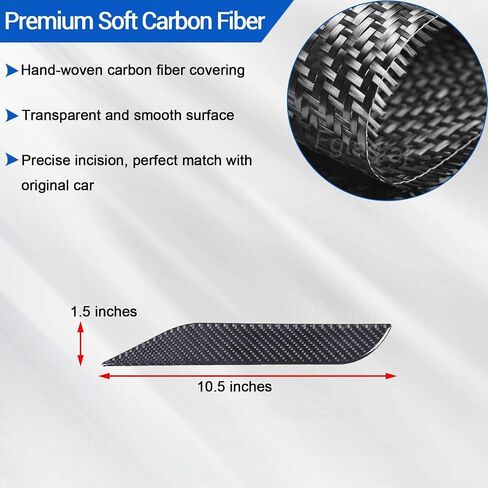 Soft Carbon Fiber Center Console Left Trim Cover Compatible with Chevrolet Corvette C8 Stingray 2020-2024, Center Console Driver Side Decorative Cover Cover (Black) in Saudi Arabia