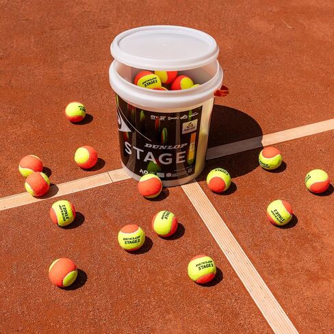 Dunlop Tennis Ball Stage 2 Orange - for Beginners & Kids on Middle Court in Saudi Arabia